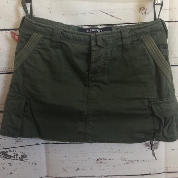 Green cargo mini skirt Clearance
